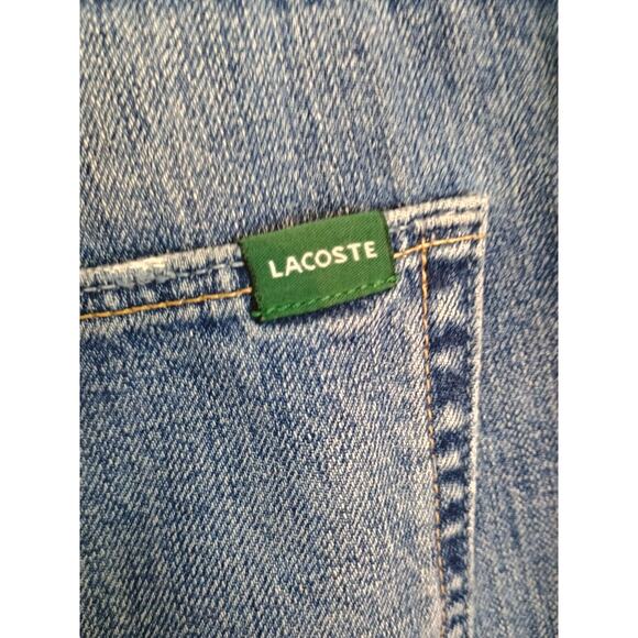 Lacoste Jeans Men 34 Blue Medium Wash Cotton Casual Classic Logo on Pocket Denim - Picture 11 of 16